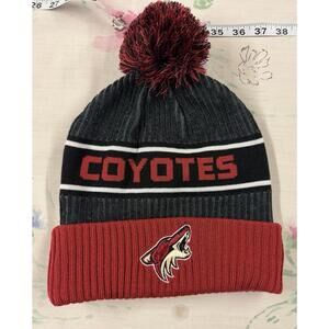 Arizona Coyotes NHL‎ Knit Beanie Pom Hat Fanatics Cuffed Winter Cap NWOT